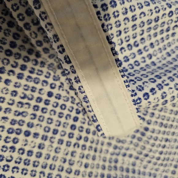 Point Zero Gold Black Label Men's Blue & White Shirt Easy Iron Semi Fit SZ M - Picture 4 of 10